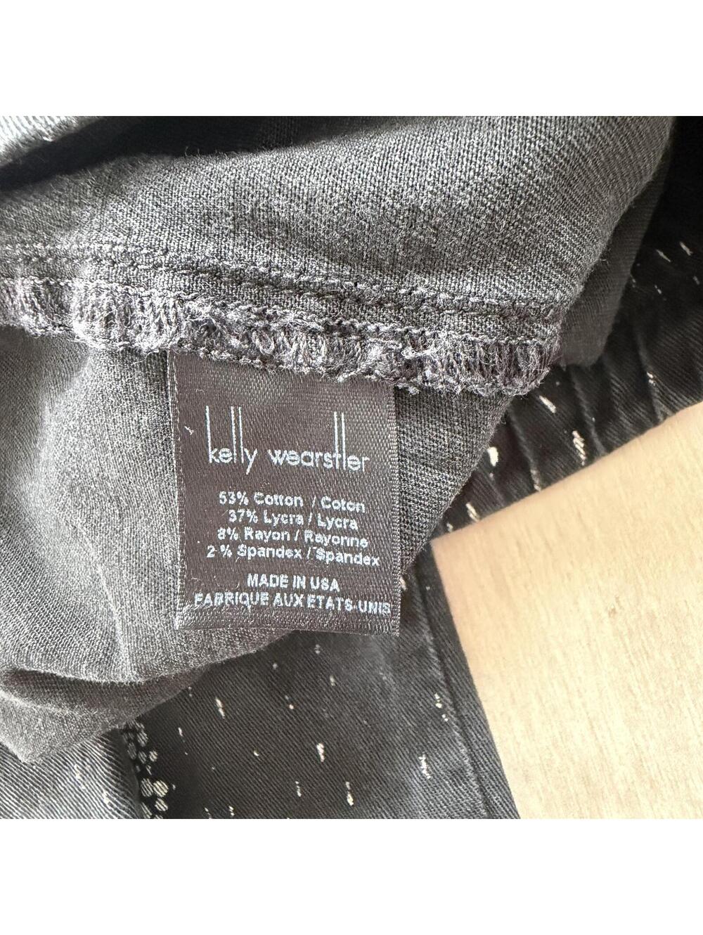 Kelly Wearstler Black Patterned Slim Jeans Size S - Picture 7 of 7